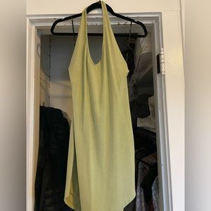 Forever 21 green halter top dress